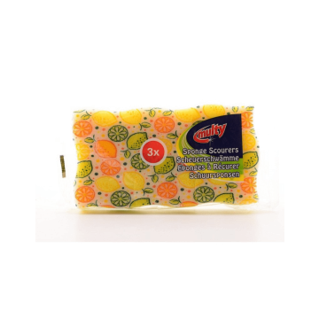 Multy Schuurspons Citroen 3 stuks