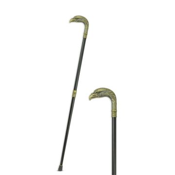 AN ALUMINIUM WALKING STICK