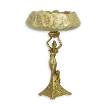 A BRONZE MOUNTED PORCELAIN CENTERPIECE