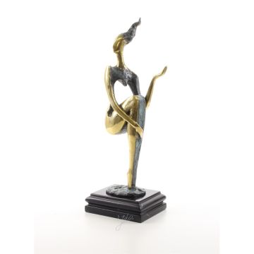 A MODERNIST BRONZE SCULPTURE OF A FEMALE NUDE