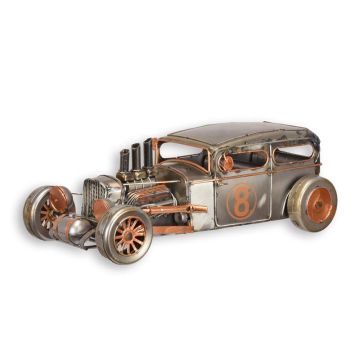 A TIN MODEL OF A HOT ROD