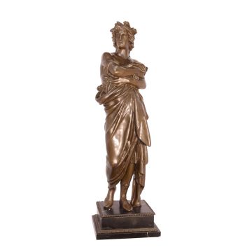 A BRONZE SULPTURE OF AUGUSTUS