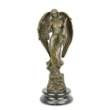 A BRONZE SCULPTURE OF LADY FORTUNE