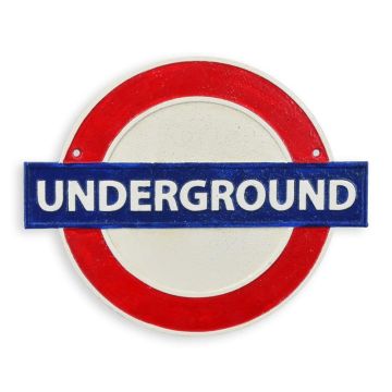 Gietijzeren "ondergrondse" gedenkplaat