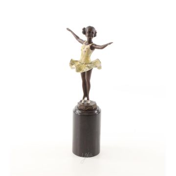 Bronzen beeld van een Ballerina
