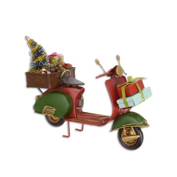 BLIKKEN MODEL VAN EEN SCOOTER IN KERSTSTIJL