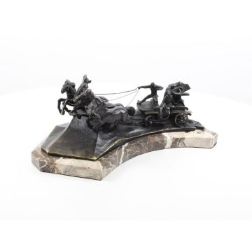 A BRONZE SCULPTURE OF A RUSSIAN TACHANKA