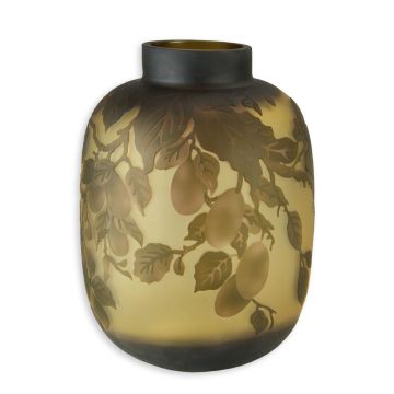 A CAMEO GLASS VASE "PEAR TREE'