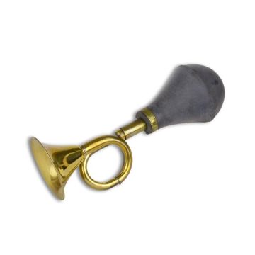 A SMALL BRASS TAXI HORN