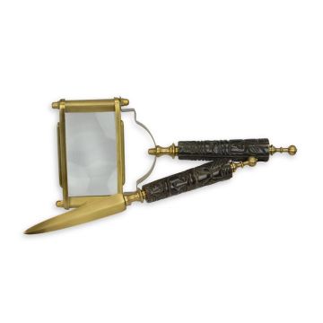 A MAGNIFYING-GLASS AND LETTER KNIFE