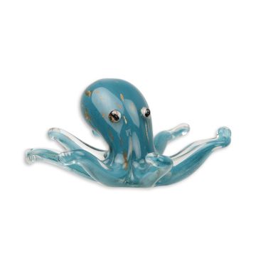 A MURANO STYLE GLASS FIGURINE OF AN OCTOPUS