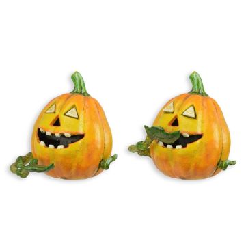 Gietijzeren pompoen als mechanische spaarpot