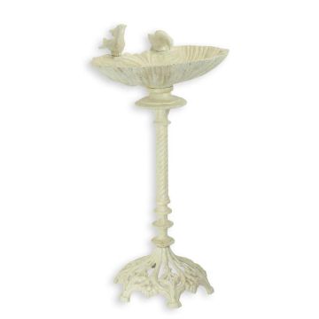 A CAST IRON BIRD BATH