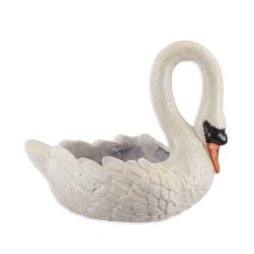 Gietijzeren zwanen plantenbak