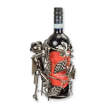 A TIN BOTTLE HOLDER "VINTAGER"