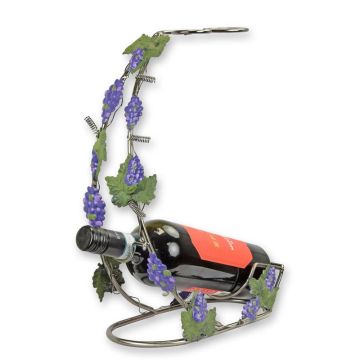 A TIN BOTTLE HOLDER "GRAPES"