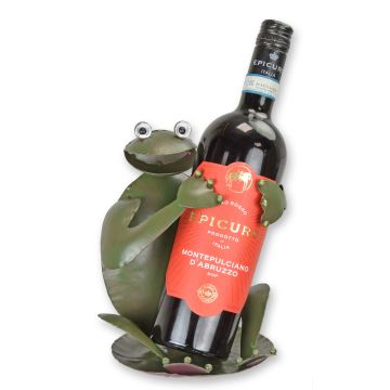 Blikken flessenhouder "kikker" 