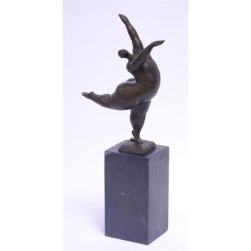 A MODERNIST BRONZE SCULPTURE OF A FEMALE NUDE