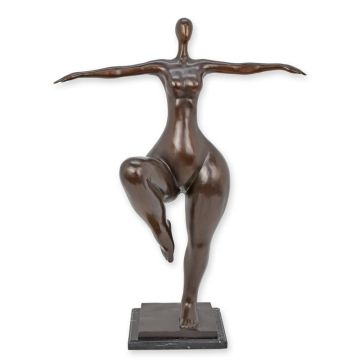 MODERNISTISCHE BRONZEN SCULPTUUR VAN VROUWELIJK MODEL