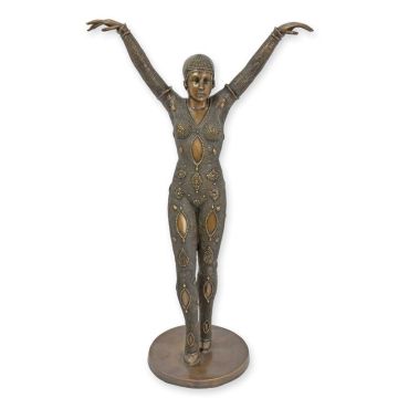 Bronzen beeld genaamd "dourga"