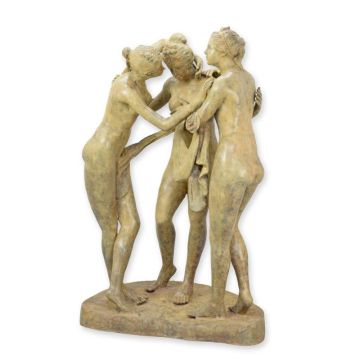 A BRONZE SCULPTURE OF THE THREE GRACE
