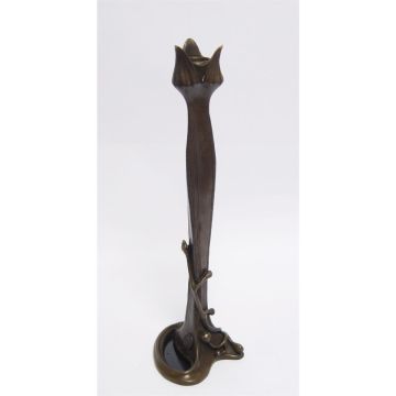 BRONZEN KANDELAAR IN ART NOUVEAU STIJL