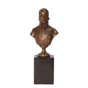 A BRONZE BUST OF ADMIRAL USCHAKOW