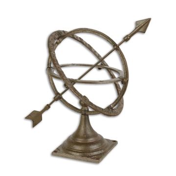 A CAST IRON TABLE SUNDIAL