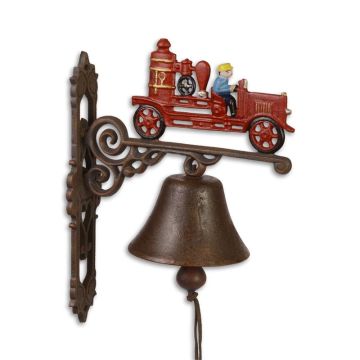 A PAIR OF CAST IRON FIRE ENGINE BELLS