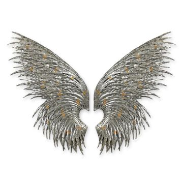 Paar engelenvleugels voor aan de muur