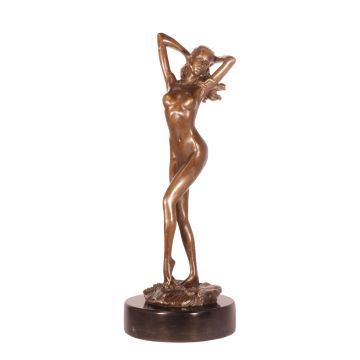 BRONZEN SCULPTUUR GENAAMD AWAKENING / NUDE