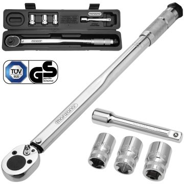 Momentsleutelset 6 delig chroom-vanadium staal