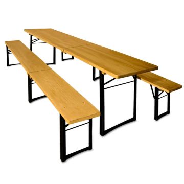 Biertafel set 3-delig 220cm opvouwbaar
