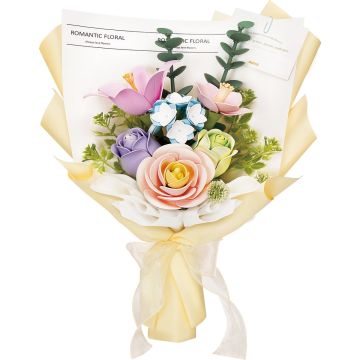 Robotime Romantic Floral Bouquet Bloemen Boeket Creatief Knutselen