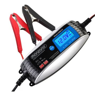 Acculader voor opladen of druppelladen van 6V en 12V loodzuuraccu