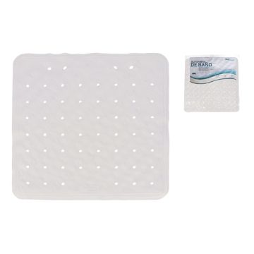 Gerimport Badmat Anti-slip 45 x 45 Cm Rubber Wit