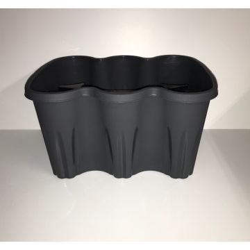 Balkonbak Antraciet 37cm lang 
