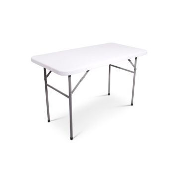 Inklapbare bankettafel lang 122 x 61 cm lichtgrijs
