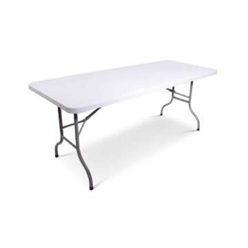 Inklapbare bankettafel licht grijs 183 x 76 cm
