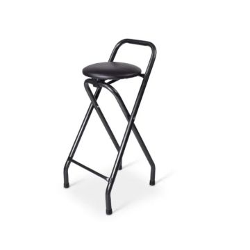 Stapelbare en inklapbare barkruk Breda zwart