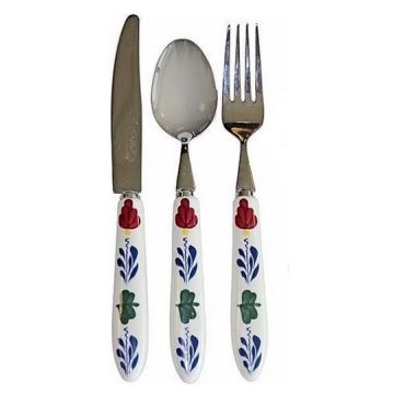 Boerenbont Bestekset (vork-mes-lepel) 