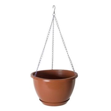 Gerimport Hangbloempot 27 x 16 Cm Terracotta
