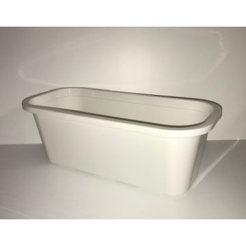 Bloembak Wit lengte 40cm (set van 2)