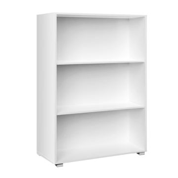 Boekenkast Vela Wit met 3 opbergvakken