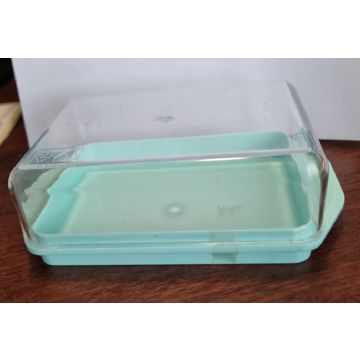 Botervloot kunststof met Kunststof Deksel - Mint