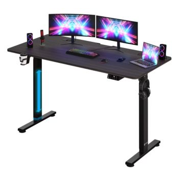 Zit sta Bureau In hoogte verstelbaar Donkerbruin 140x60x73-118cm