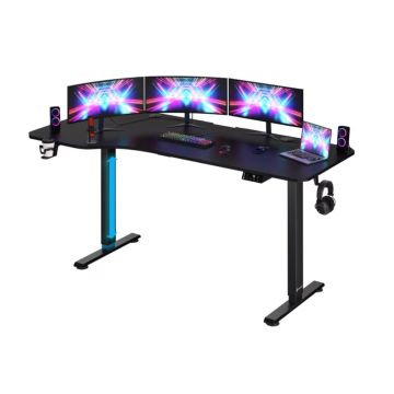 Zit Sta Bureau In hoogte verstelbaar - Zwart 160x75x73-118cm