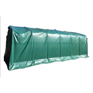 CARPORT 3,30 X 4,80M PVC GROEN