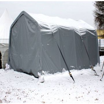 CARPORT 2,40 X 3,60M PVC GRIJS