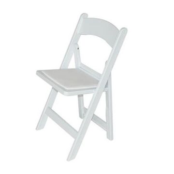 Klapstoel Chicago in kunststof wit